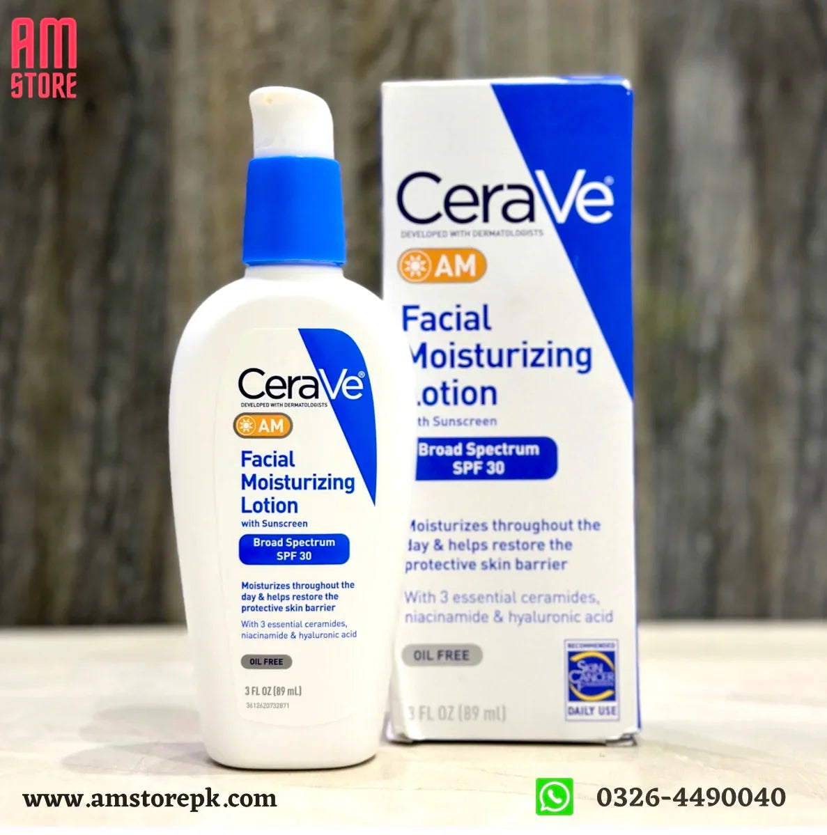 CERAVE AM OIL FREE FACIAL MOISTURIZING LOTION SPF 30 (89ML)