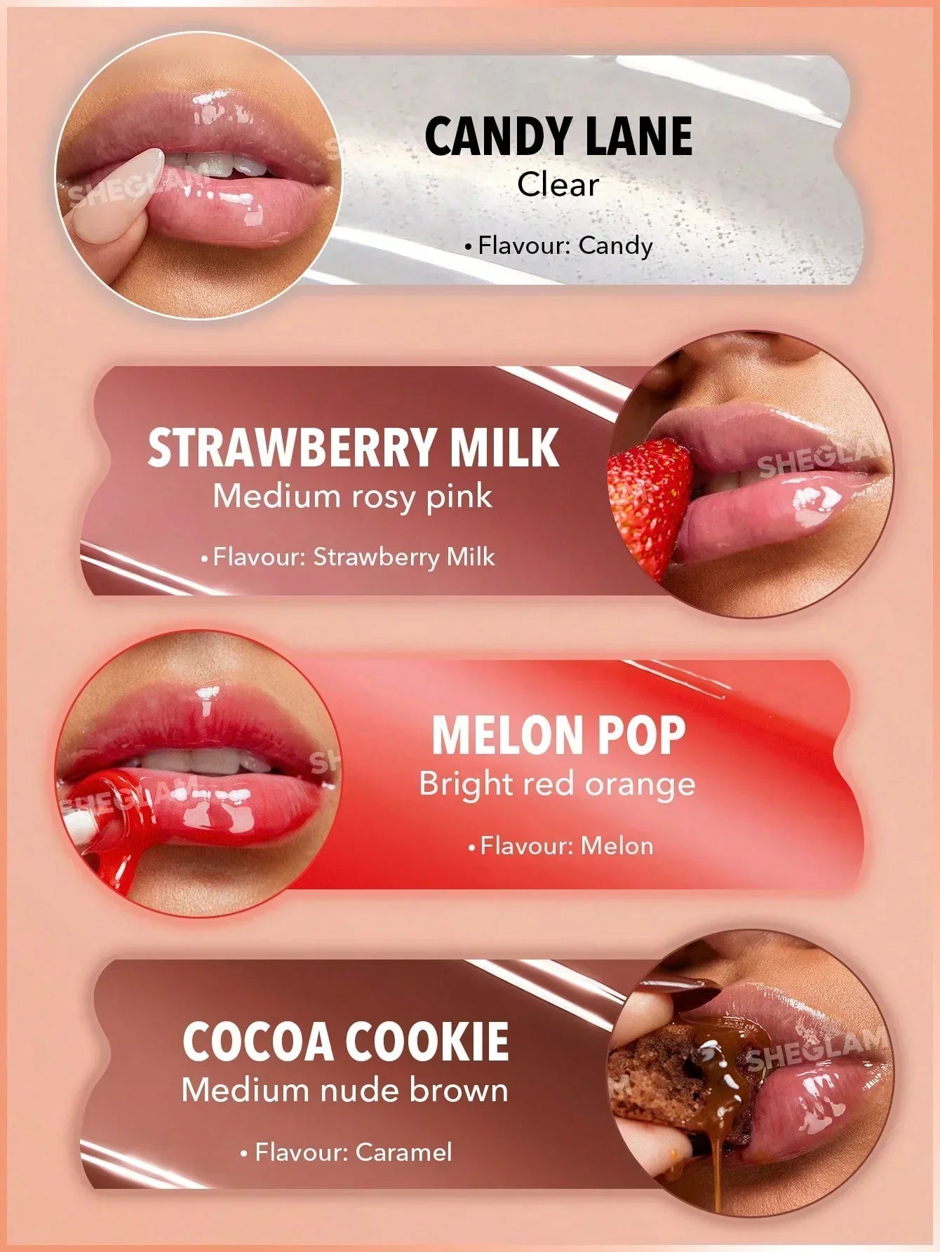 Sheglam crystal glaze moisturising lip care 10ml