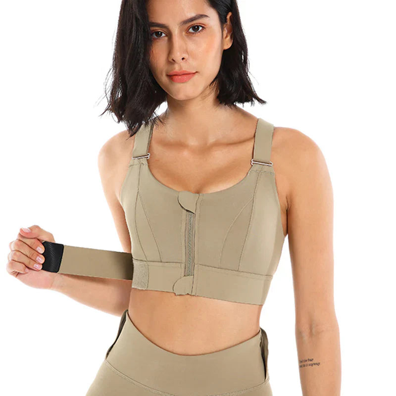 Front Zipper Best Selling Sports Casual or Gym Bra ( Free Size )