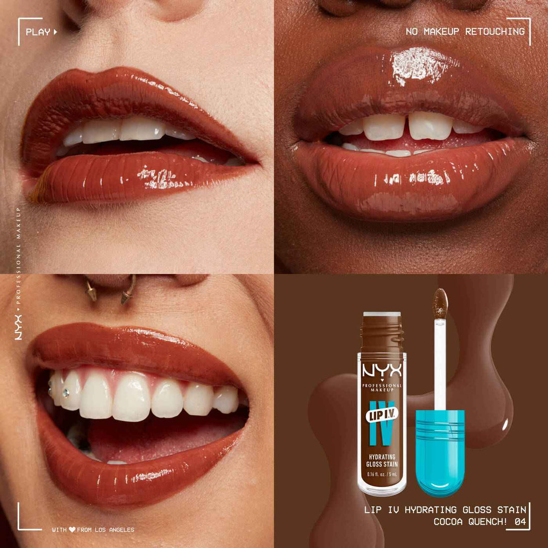 nyx Lip I.V. Hydrating Lip Gloss Stain