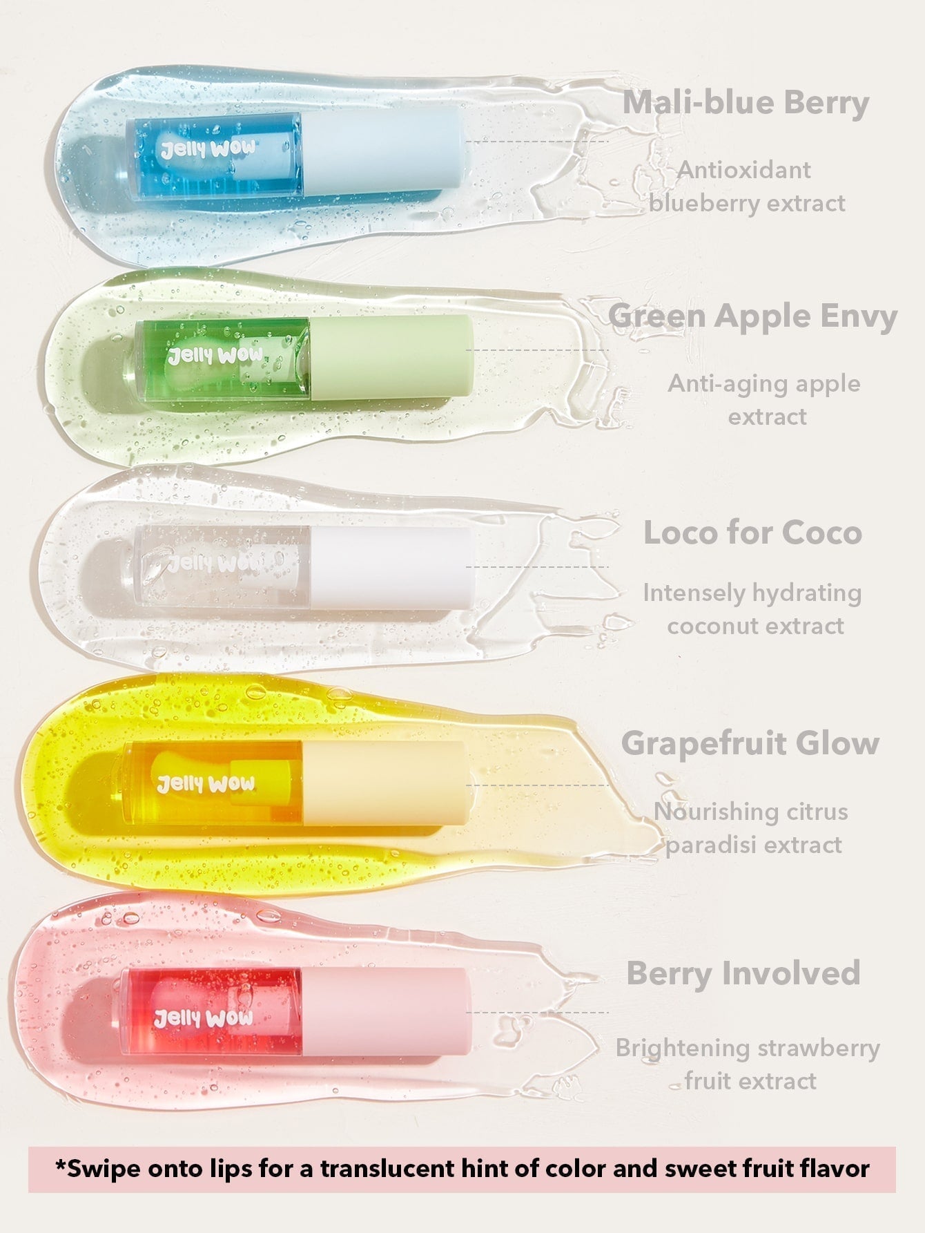 SHEGLAM Jelly Wow Hydrating Lip Oil-Grapefruit Glow