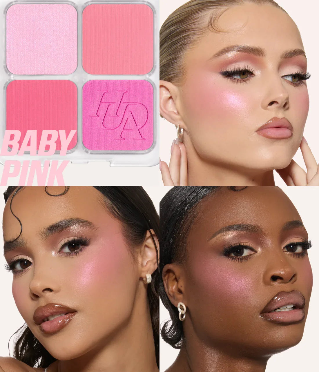 HUDA BEAUTY Blush Filter palette in Baby Pink