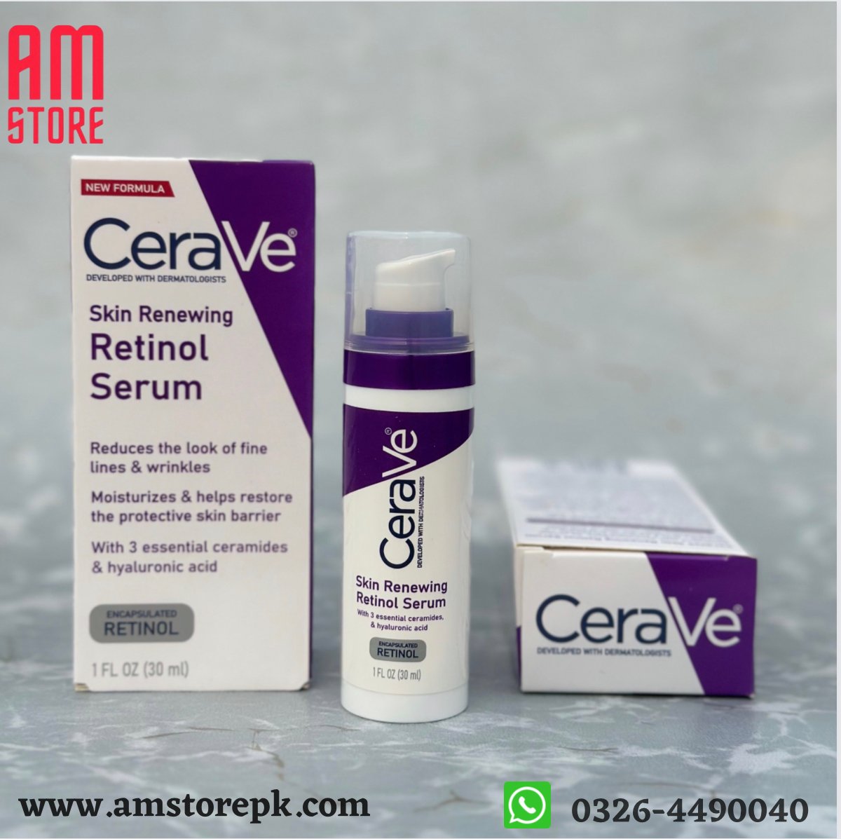 CERAVE Skin Renewing Retinol Serum (Original Factory Leftover Stock)